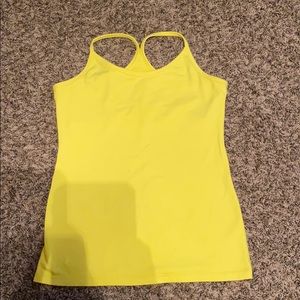 Lululemon Solid Yellow Power Y Tank